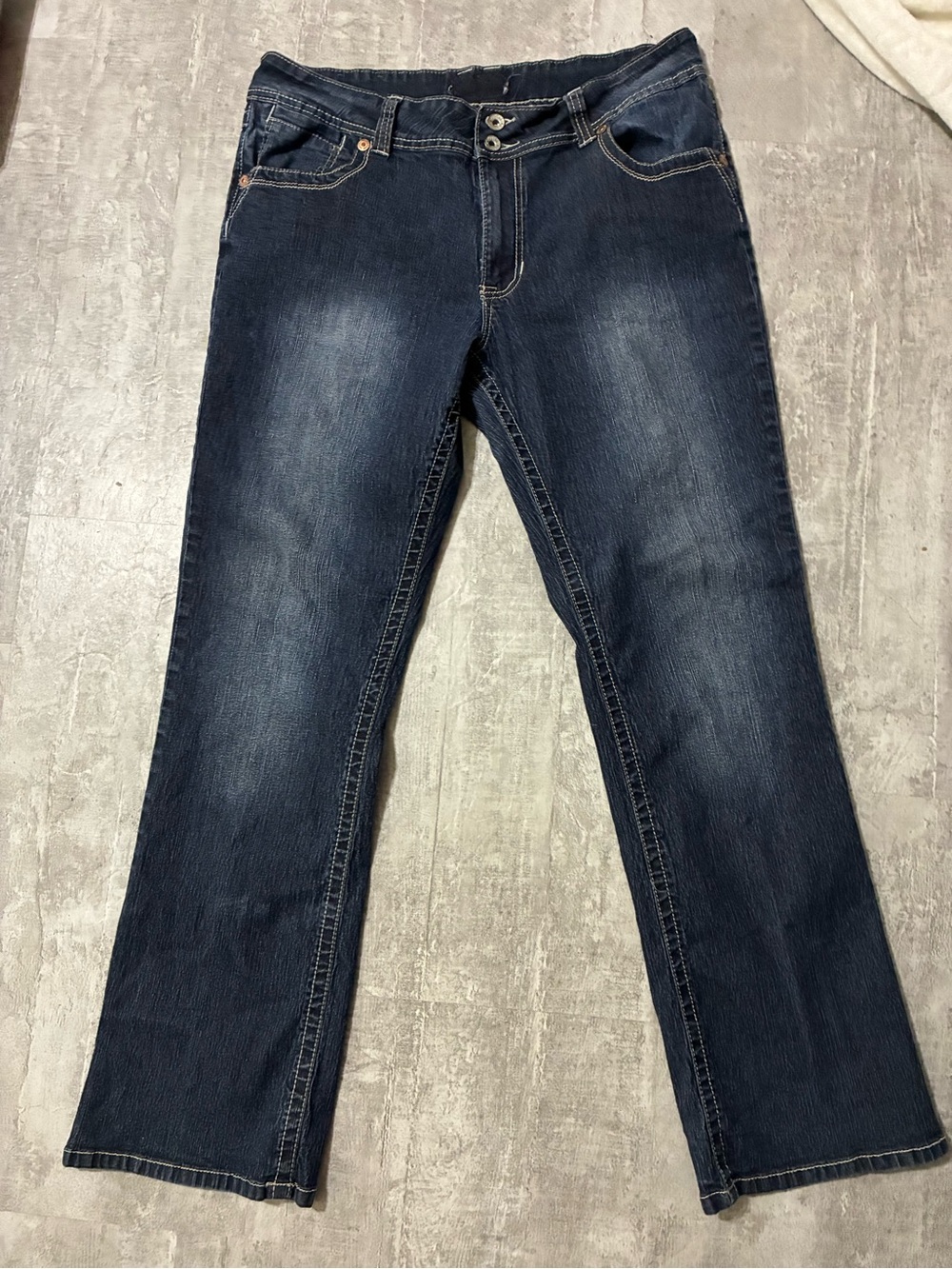 Angels Women's Dark Blue Boot Cut Jeans 14S